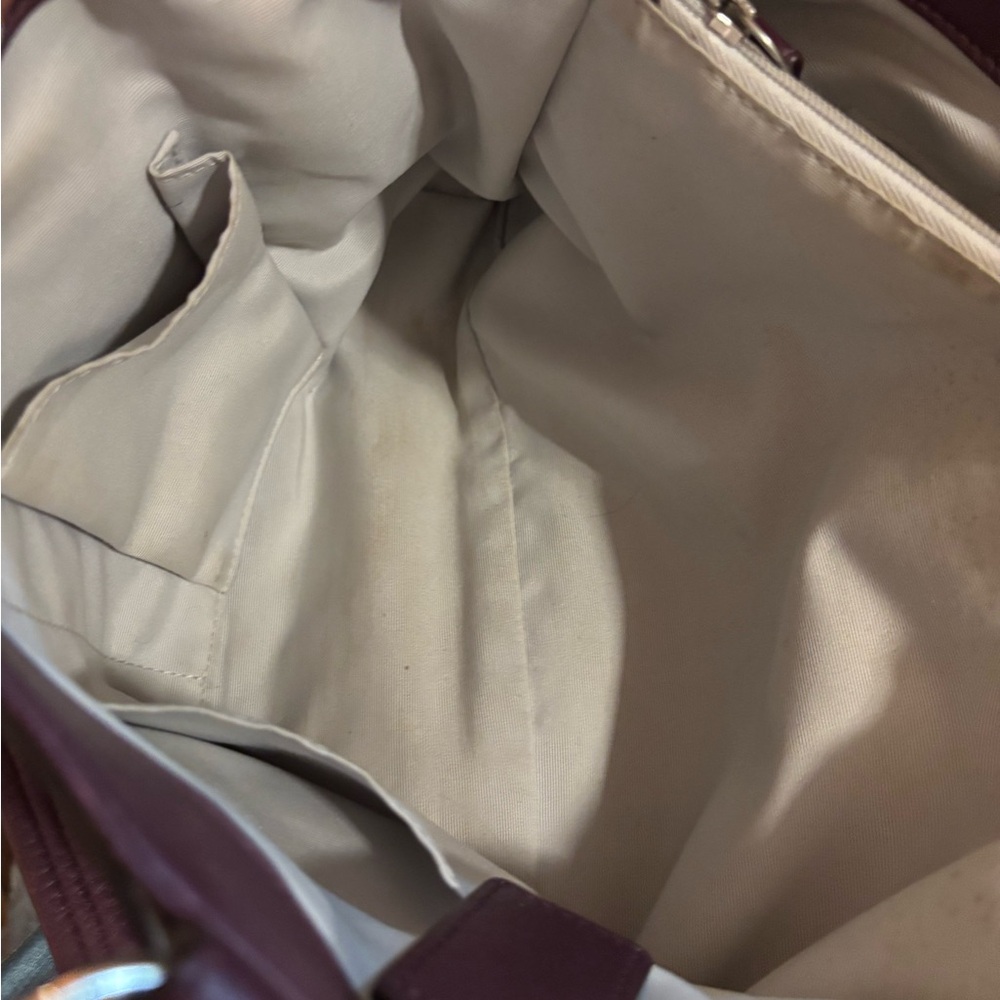 Coach G1276-F19448 SoHo Signature Embossed Leather Buckle Carryall in Plum VGUC - Picture 15 of 16